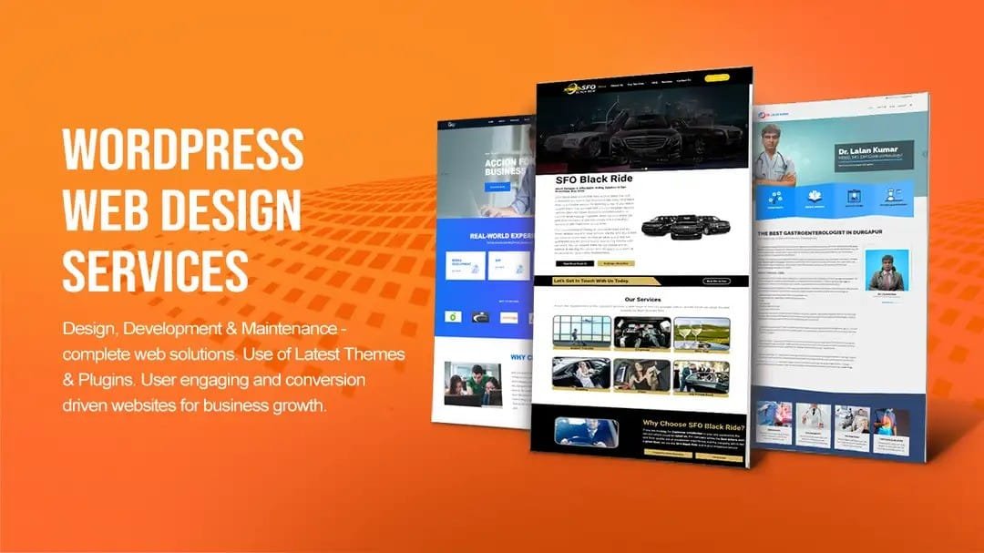 WordPress website design and development for a flexible business website
